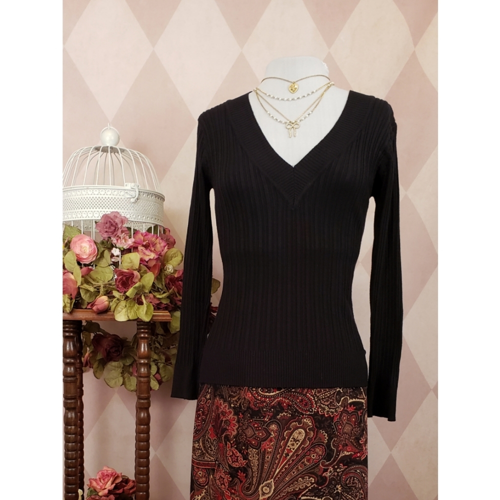 Energie | Black V Neck Sweater
